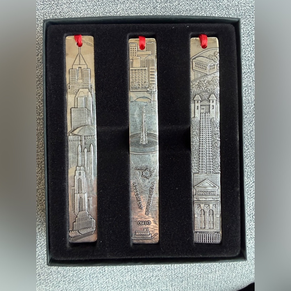 Wendell August Forge Icicle Ornaments of Pittsburgh Landmarks